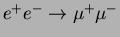 $e^+e^- \rightarrow \mu^+\mu^-$