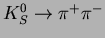 $K^0_S \rightarrow \pi^+\pi^-$