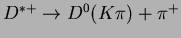 $D^{\ast +} \rightarrow D^{0}(K \pi) + \pi^+$